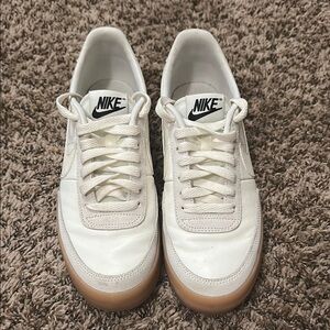 Nike Men's White and Tan Sneakers